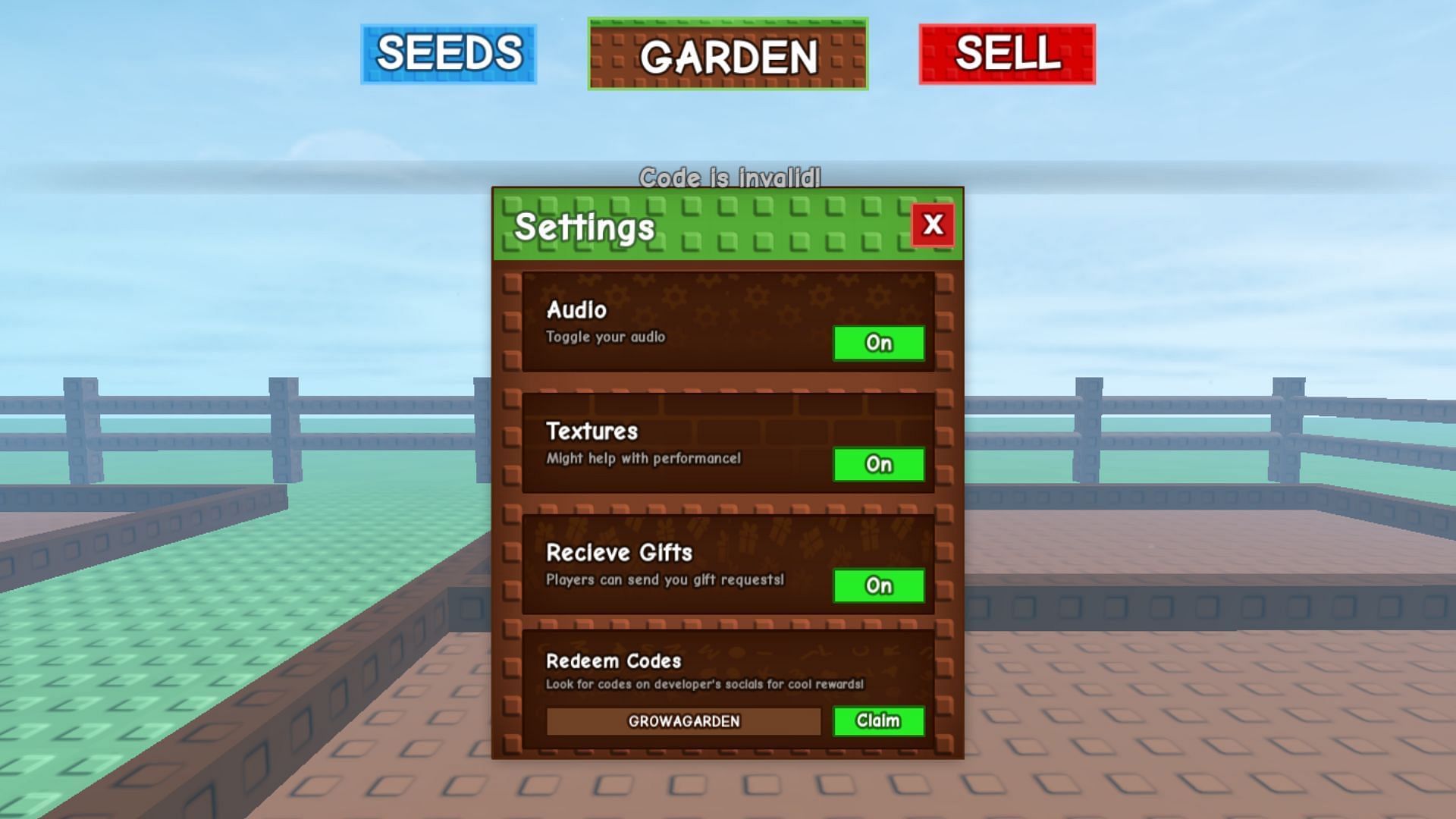 Avoid spelling mistakes and typographical errors during the redemption process (Image via Roblox)